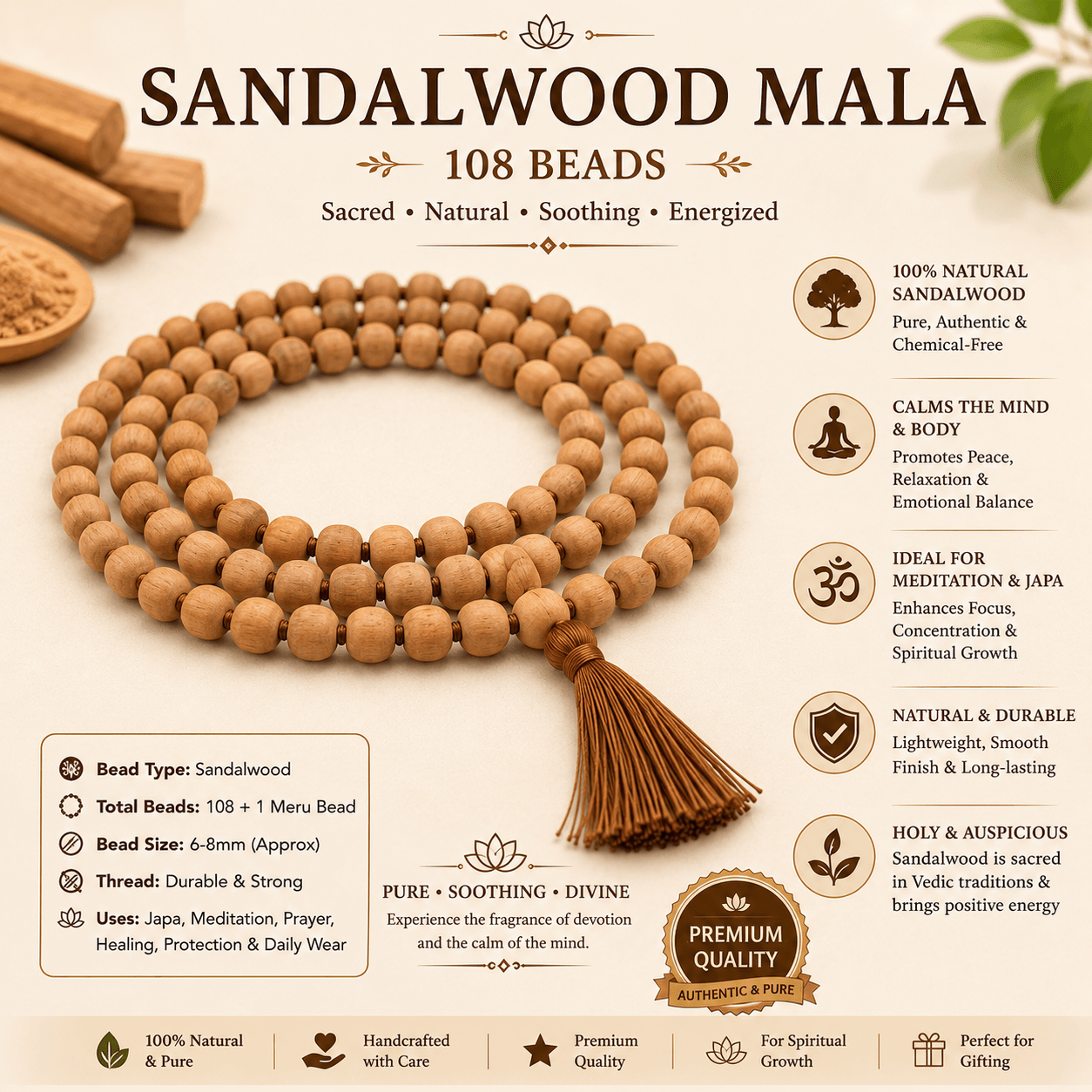 Sandalwood Mala